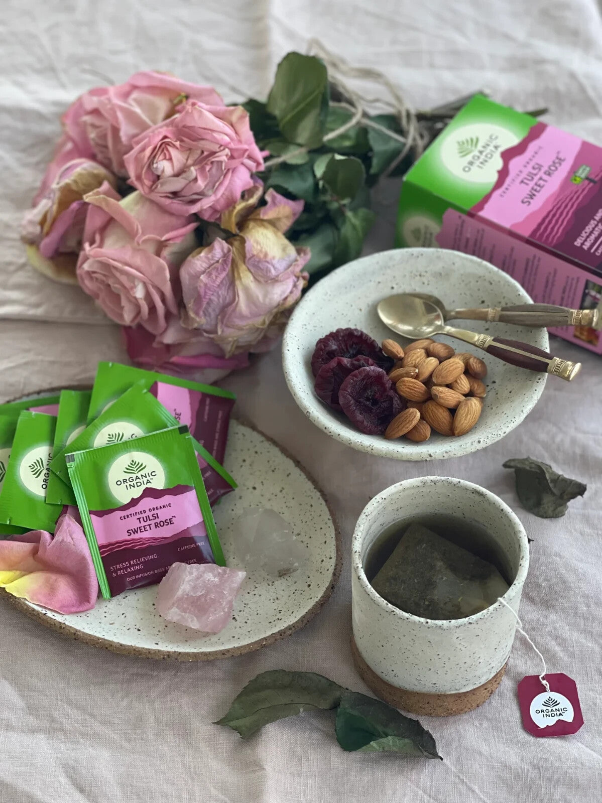 Organic India Tulsi Favourites Collection Tea Bags  Free Shipping